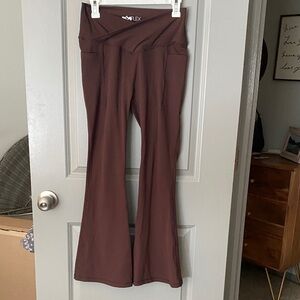 POPFLEX Chocolate Brown Yoga Pants